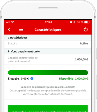 Gestion de compte bancaire et plafond de paiement